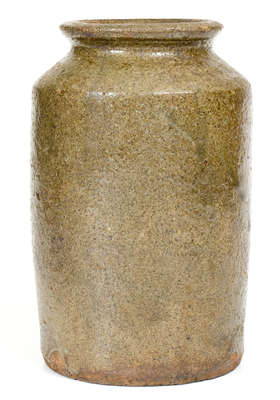 Alkaline-Glazed Stoneware Jar, Edgefield District, SC, mid 19th century