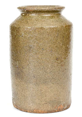 Alkaline-Glazed Stoneware Jar, Edgefield District, SC, mid 19th century