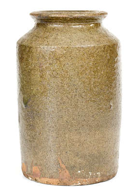 Alkaline-Glazed Stoneware Jar, Edgefield District, SC, mid 19th century