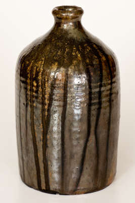 Alkaline-Glazed Stoneware Jug, Stamped "RN," Newberry Family, Crawford County, Georgia