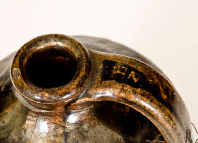 Alkaline-Glazed Stoneware Jug, Stamped "RN," Newberry Family, Crawford County, Georgia