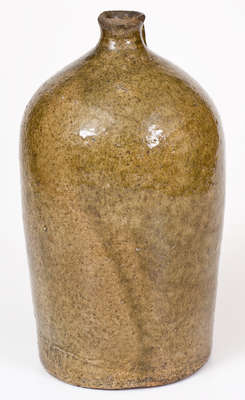 Alkaline-Glazed Stoneware Jug, Stamped 