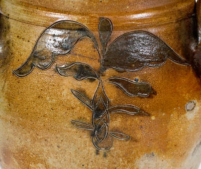 Exceedingly Rare and Important J. REMMEY / NEW YORK Stoneware Jar w/ Impressed Federal Eagle