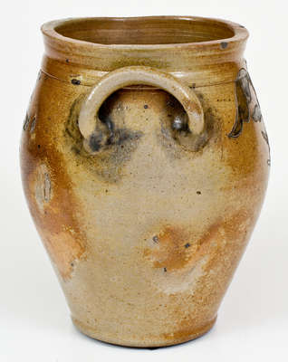 Exceedingly Rare and Important J. REMMEY / NEW YORK Stoneware Jar w/ Impressed Federal Eagle