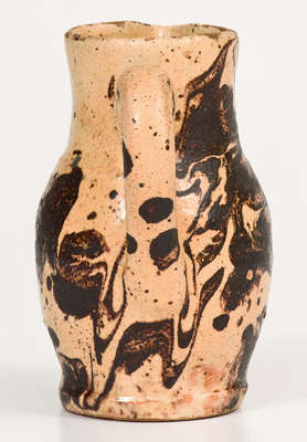Very Rare Miniature Shenandoah Valley Redware Pitcher, probably Anthony Bacher, Winchester, VA