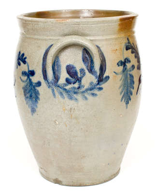 Five-Gallon Stoneware Jar attrib. Henry Harrison Remmey, Philadelphia, PA, c1835