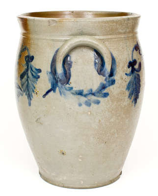 Five-Gallon Stoneware Jar attrib. Henry Harrison Remmey, Philadelphia, PA, c1835
