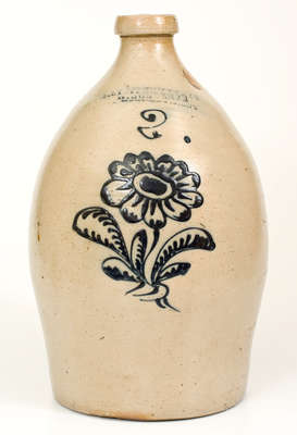 Two-Gallon F. STETZENMEYER & G. GOETZMAN / ROCHESTER, NY Stoneware Jug