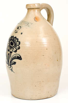 Two-Gallon F. STETZENMEYER & G. GOETZMAN / ROCHESTER, NY Stoneware Jug