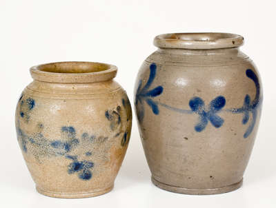 Two Small-Sized Stoneware Jars attrib. Henry Harrison Remmey, Philadelphia, PA