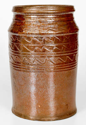 Rare Great Road Redware Jar (Southwestern VA / Eastern TN)