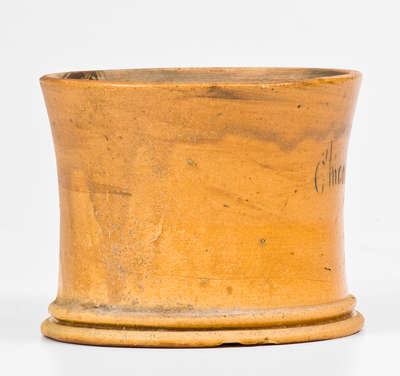 Rare Anna Pottery Stoneware Frog Mug Marked ANNA, ILL and Inscribed 