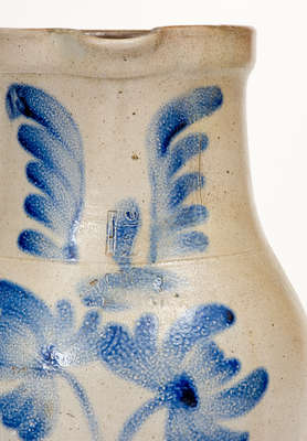 One-and-a-Half-Gallon T.G. DAUB / EASTON, PA Stoneware Pitcher