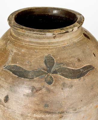 Rare J. REMMEY / MANHATTAN-WELLS / NEW-YORK Two-Gallon Stoneware Jar