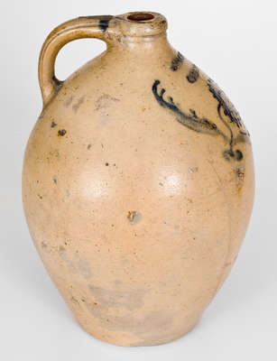 G. LENT / TROY, New York One-Gallon Stoneware Jug