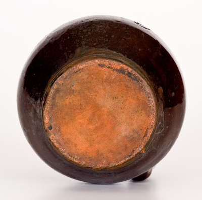 Rare Small-Sized Redware Presentation Jug for 