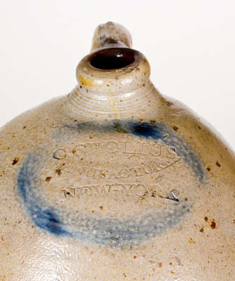 Two-Gallon C. CROLIUS / MANUFACTURER / NEW-YORK Stoneware Jug