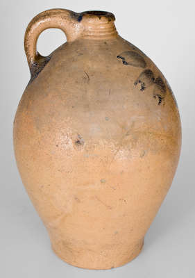 Scarce WOODBRIDGE/ BIDWELL, Manchester, CT Stoneware Jug