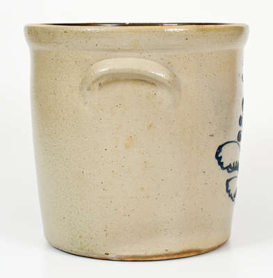 Two-Gallon J. BURGER, JR. / ROCHESTER, N.Y. Stoneware Jar w/ Floral Decoration