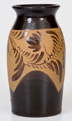 Rare Tanware Vase, New Geneva or Greensboro, PA origin, circa 1885