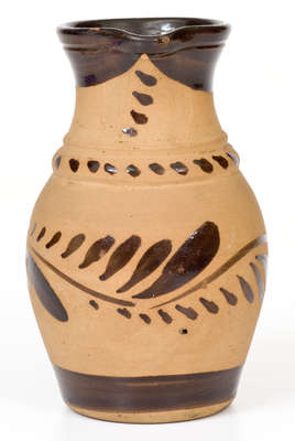 Small-Sized Tanware Pitcher, New Geneva or Greensboro, PA origin, c1885