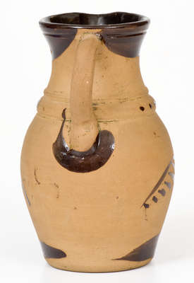 Small-Sized Tanware Pitcher, New Geneva or Greensboro, PA origin, c1885