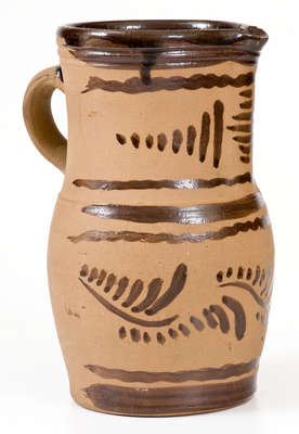 Tanware Pitcher, New Geneva, PA origin, circa 1885