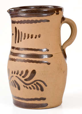 Tanware Pitcher, New Geneva, PA origin, circa 1885