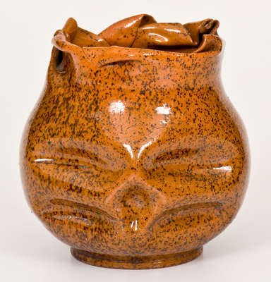George Ohr Pottery Vase, Stamped