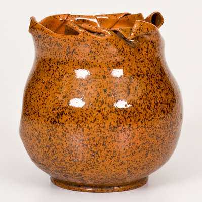 George Ohr Pottery Vase, Stamped