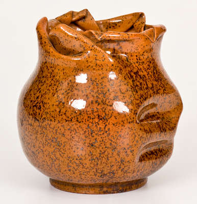 George Ohr Pottery Vase, Stamped 