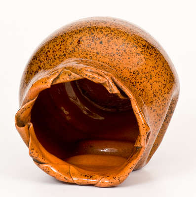 George Ohr Pottery Vase, Stamped