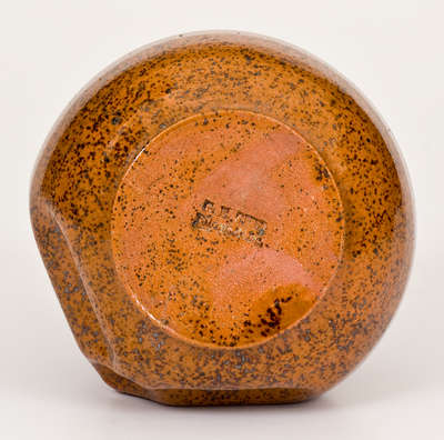 George Ohr Pottery Vase, Stamped