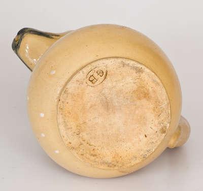 Rare Stoneware Dog s Head Pitcher, Stamped