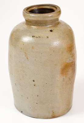 Extremely Rare R.J. GRIER (Chester County, PA) Stoneware Canning Jar