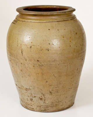 Scarce Two-Gallon N. CLARK, / PARKERSBURG, VA Stoneware Jar