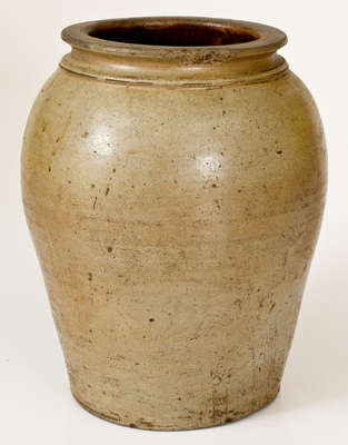 Scarce Two-Gallon N. CLARK, / PARKERSBURG, VA Stoneware Jar