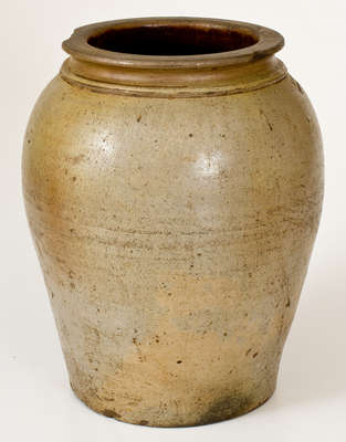 Scarce Two-Gallon N. CLARK, / PARKERSBURG, VA Stoneware Jar