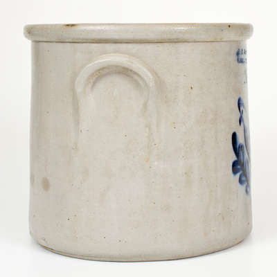Two-Gallon F.B. NORTON & CO. / WORCESTER, MASS. Stoneware Parrot Crock