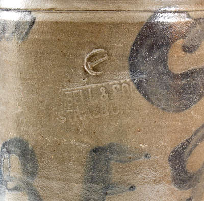 Very Rare S. BELL & SON / STRASBURG Stoneware Jar, Inscribed
