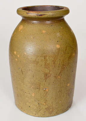 Unusual ROARK (James Roark, Denton County, TX) Salt-Glazed Stoneware Jar