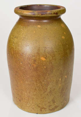 Unusual ROARK (James Roark, Denton County, TX) Salt-Glazed Stoneware Jar