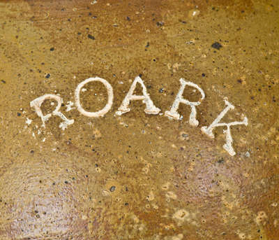 Unusual ROARK (James Roark, Denton County, TX) Salt-Glazed Stoneware Jar