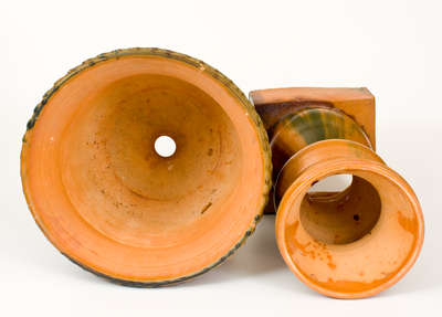 Extremely Rare Monumental Redware Urn attrib. George Wagner, Carbon County, PA