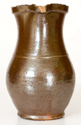 Rare JGB ( Joseph Gregory Baynham, Edgefield District, SC) Stoneware Pitcher