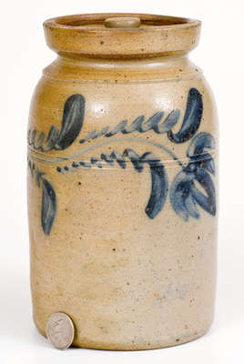 Attrib. D.P. Shenfelder, Reading, PA Lidded Stoneware Jar