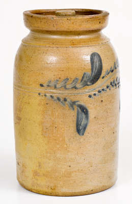 Attrib. D.P. Shenfelder, Reading, PA Lidded Stoneware Jar