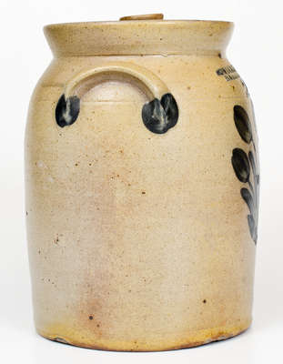 Two-Gallon COWDEN & WILCOX / HARRISBURG, PA Lidded Stoneware Jar