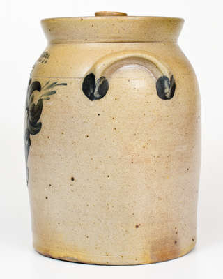 Two-Gallon COWDEN & WILCOX / HARRISBURG, PA Lidded Stoneware Jar