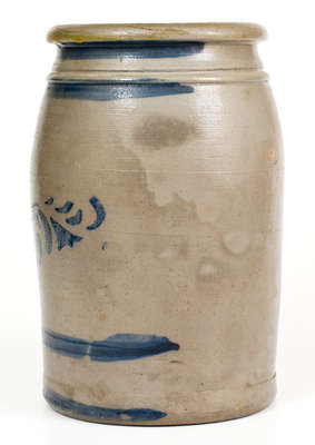 Western PA Cobalt-Decorated Stoneware Jar